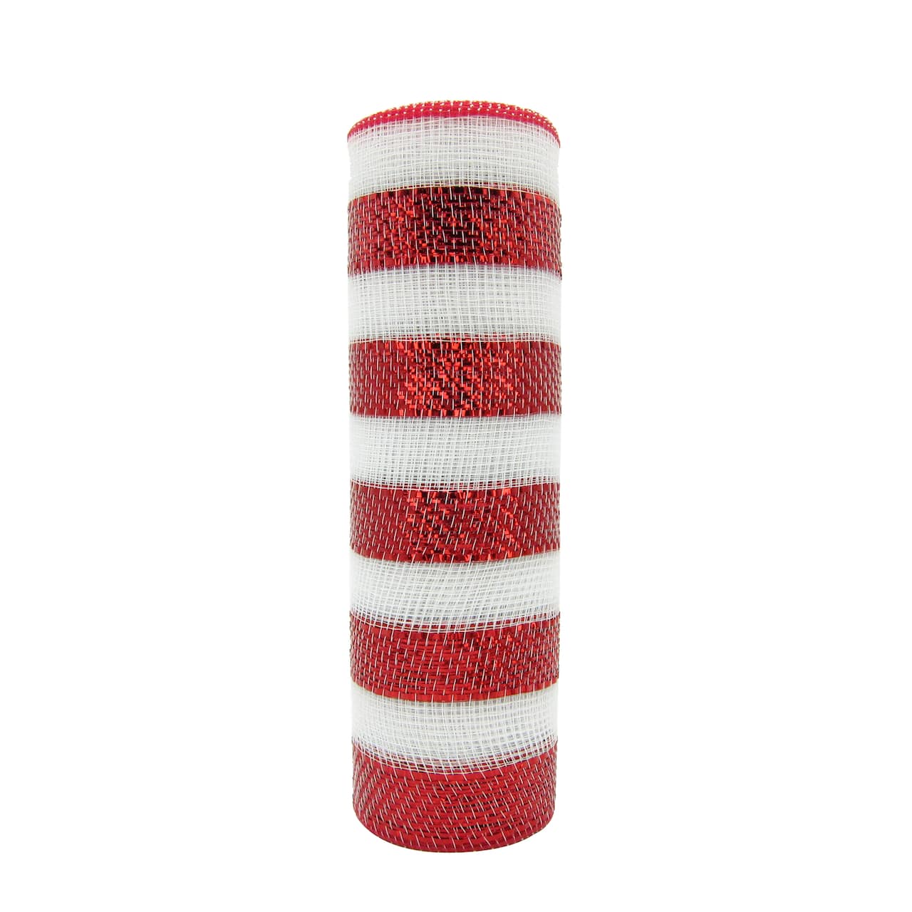 12 Pack: 10" x 6.3yd. Red & White Striped Mesh by Celebrate It™